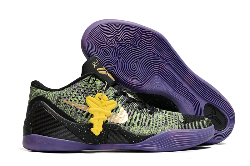 Men's Running Weapon Kobe 9 Black/Green/Purple Shoes 013 Men's Running Weapon Kobe 9 Black/Green/Purple Shoes 013